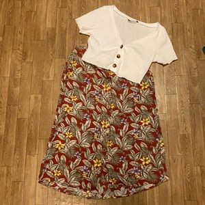 Aeropostale midi skirt